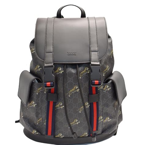 gucci bestiary backpack with tigers|Men's Designer Backpacks: Leather Backpacks .